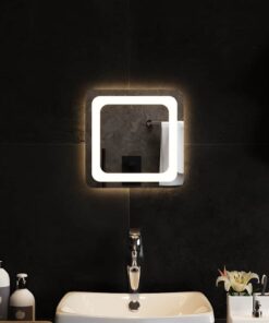 vidaXL Badkamerspiegel LED 30x30 cm