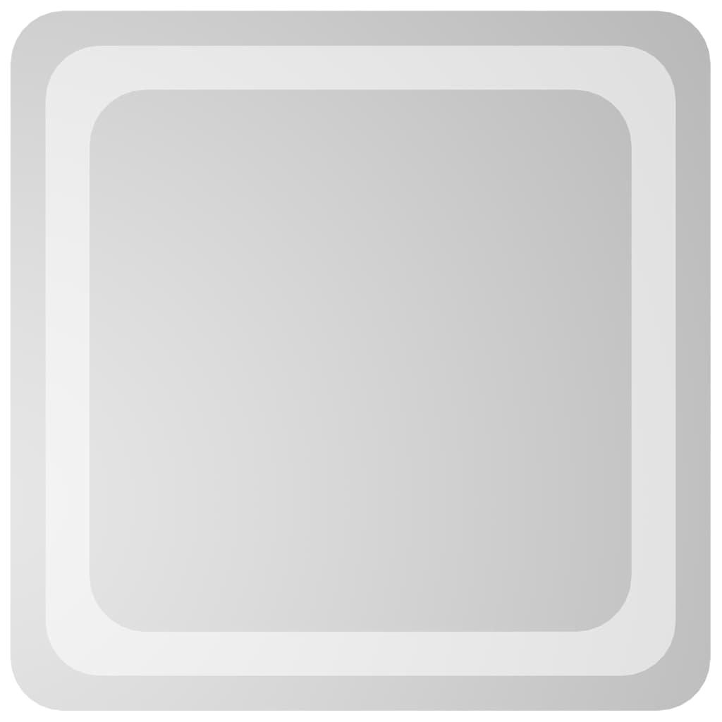 vidaXL Badkamerspiegel LED 40x40 cm