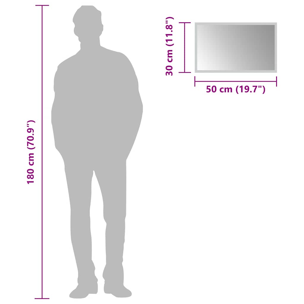 vidaXL Badkamerspiegel LED 50x30 cm - Afbeelding 6