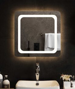 vidaXL Badkamerspiegel LED 50x50 cm