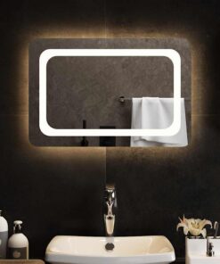 vidaXL Badkamerspiegel LED 60x40 cm