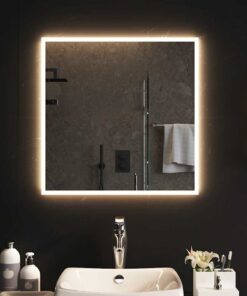 vidaXL Badkamerspiegel LED 60x60 cm