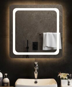 vidaXL Badkamerspiegel LED 60x60 cm