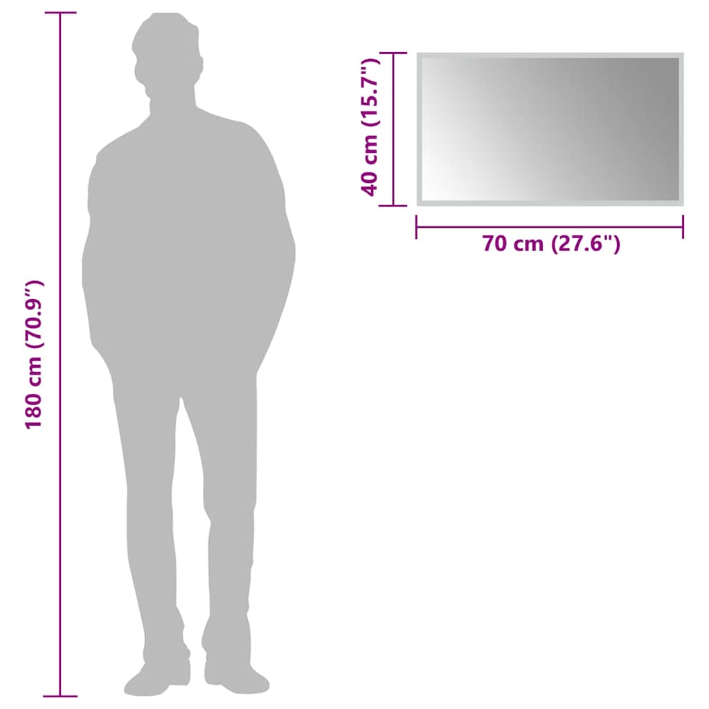 vidaXL Badkamerspiegel LED 70x40 cm - Afbeelding 6