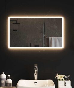 vidaXL Badkamerspiegel LED 70x40 cm