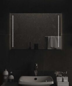 vidaXL Badkamerspiegel LED 70x50 cm
