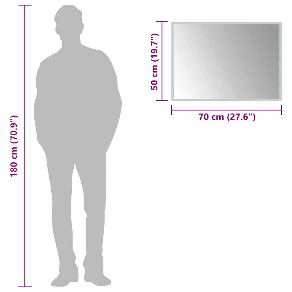 vidaXL Badkamerspiegel LED 70x50 cm - Afbeelding 6