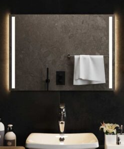 vidaXL Badkamerspiegel LED 70x50 cm