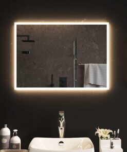 vidaXL Badkamerspiegel LED 70x50 cm