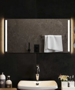 vidaXL Badkamerspiegel LED 80x40 cm