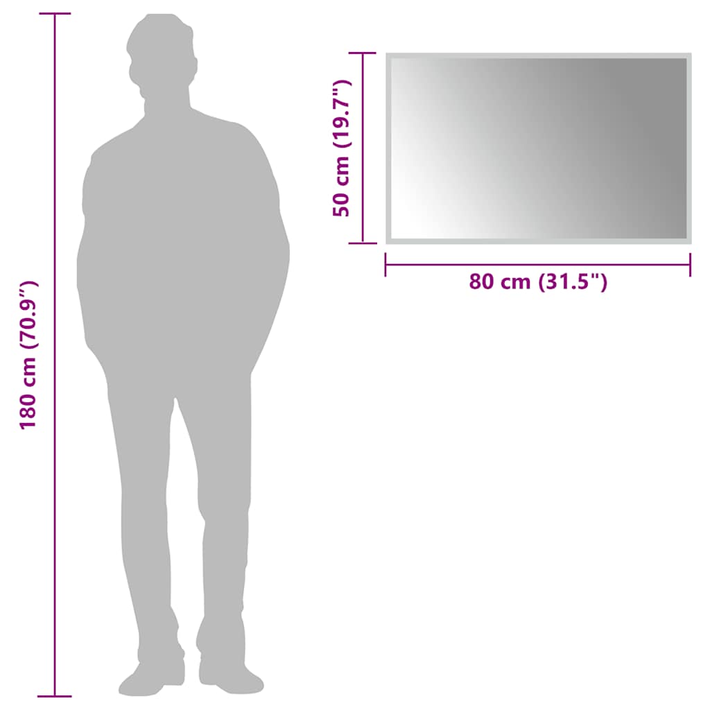 vidaXL Badkamerspiegel LED 80x50 cm - Afbeelding 6