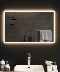 vidaXL Badkamerspiegel LED 80x50 cm