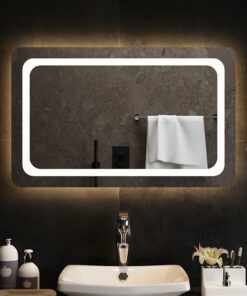 vidaXL Badkamerspiegel LED 80x50 cm