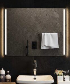 vidaXL Badkamerspiegel LED 80x60 cm