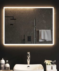 vidaXL Badkamerspiegel LED 80x60 cm