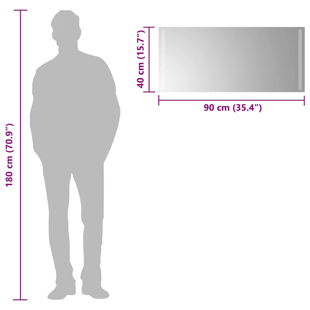 vidaXL Badkamerspiegel LED 90x40 cm - Afbeelding 6