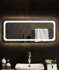vidaXL Badkamerspiegel LED 90x40 cm