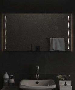 vidaXL Badkamerspiegel LED 90x50 cm