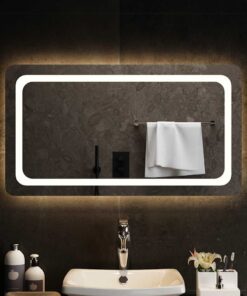 vidaXL Badkamerspiegel LED 90x50 cm