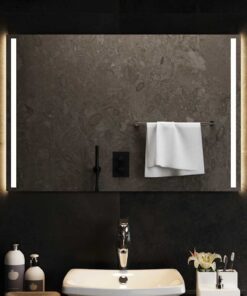 vidaXL Badkamerspiegel LED 90x60 cm