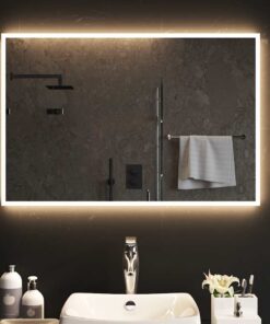 vidaXL Badkamerspiegel LED 90x60 cm