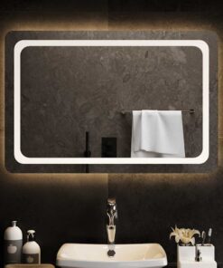vidaXL Badkamerspiegel LED 90x60 cm