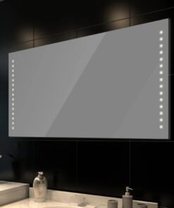 vidaXL Badkamerspiegel met LEDs 100x60 cm