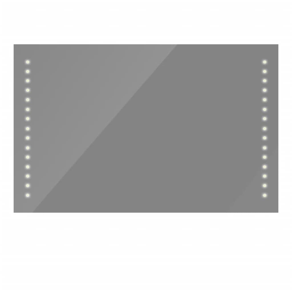 vidaXL Badkamerspiegel met LEDs 100x60 cm