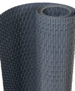 vidaXL Balkonschermen 10 st 255x19 cm poly rattan antracietkleurig