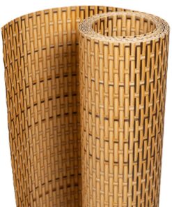 vidaXL Balkonschermen 10 st 255x19 cm poly rattan lichtbruin