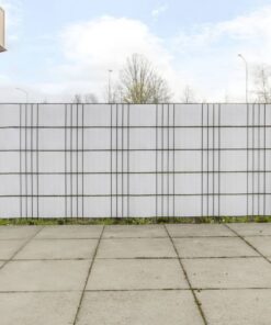 vidaXL Balkonschermen 10 st 255x19 cm poly rattan wit