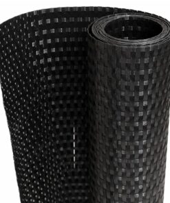 vidaXL Balkonschermen 10 st 255x19 cm poly rattan zwart