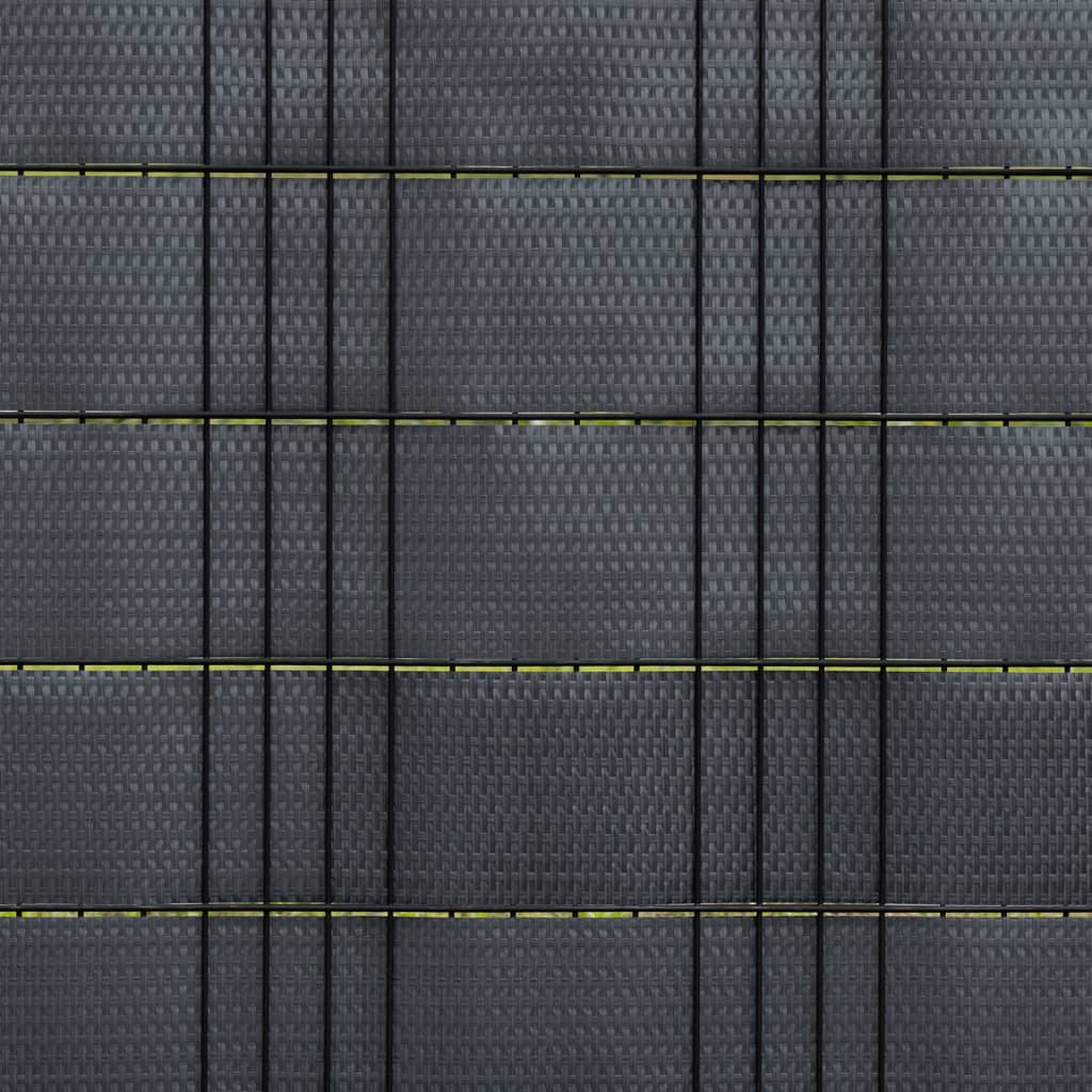 vidaXL Balkonschermen 5 st 255x19 cm poly rattan antracietkleurig - Image 6