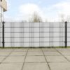 vidaXL Balkonschermen 5 st 255x19 cm poly rattan wit
