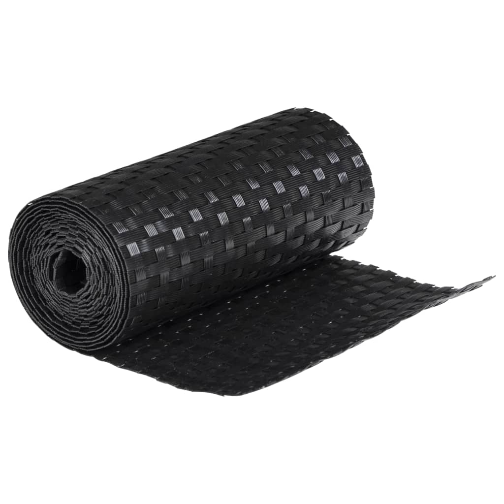 vidaXL Balkonschermen 5 st 255x19 cm poly rattan zwart - Image 5