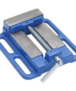 vidaXL Bankschroef voor kolomboormachine 100 mm gietijzer blauw
