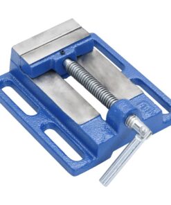vidaXL Bankschroef voor kolomboormachine 76 mm gietijzer blauw