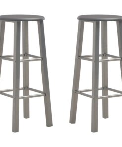 vidaXL Barkrukken 2 st MDF antraciet