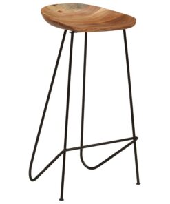 vidaXL Barkrukken 2 st massief acaciahout