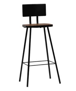 vidaXL Barkrukken 2 st massief gerecycled hout