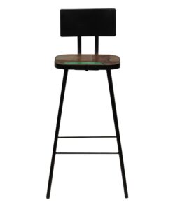 vidaXL Barkrukken 2 st massief gerecycled hout