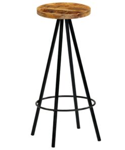 vidaXL Barkrukken 2 st massief mangohout