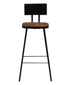 vidaXL Barkrukken 4 st massief gerecycled hout