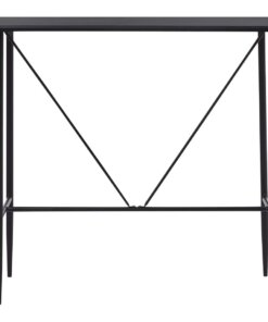 vidaXL Bartafel 120x60x110 cm MDF zwart