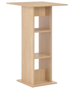 vidaXL Bartafel 60x60x110 cm eikenkleurig