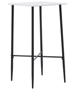 vidaXL Bartafel 60x60x111 cm MDF wit