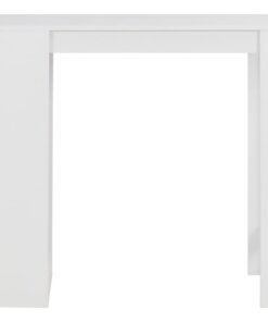 vidaXL Bartafel met schap 110x50x103 cm wit