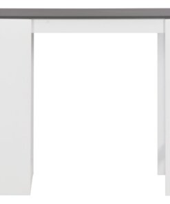 vidaXL Bartafel met schap 110x50x103 cm wit