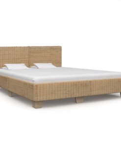 vidaXL Bedframe handgeweven echt rattan 180x200 cm