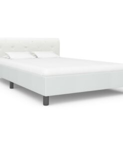 vidaXL Bedframe kunstleer wit 120x200 cm
